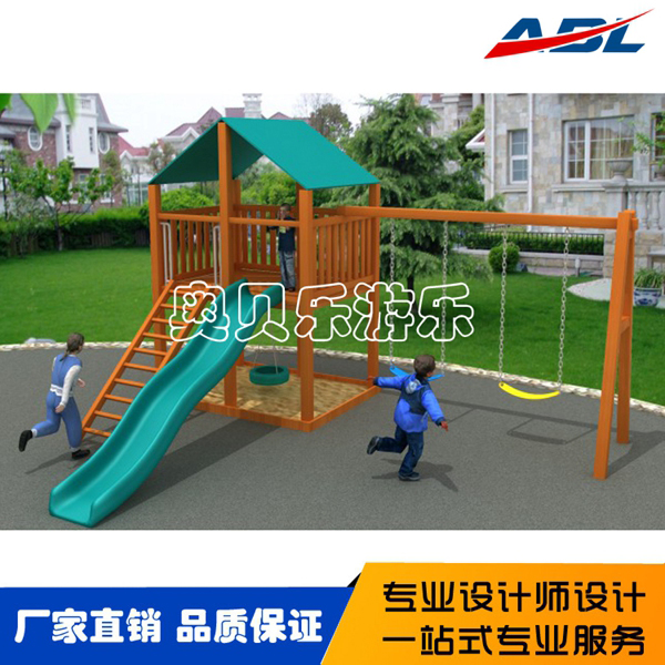 ABL055木制组合滑梯
