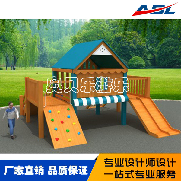 ABL077木制组合滑梯